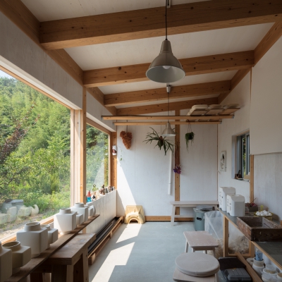 糸島の陶芸小屋